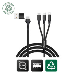 Cable publicitaire de charge 5 en 1