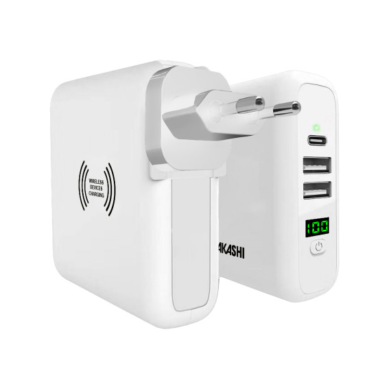 Chargeur publicitaire de voyage universel 3 en 1 prise eu / uk / us