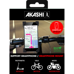 Support publicitaire velo / moto / trottinette - smartphone jusqu'a 6.9"