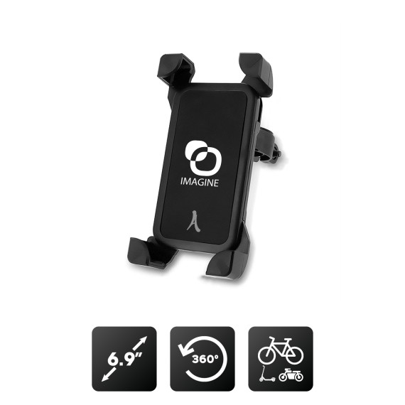 Support publicitaire velo / moto / trottinette - smartphone jusqu'a 6.9"