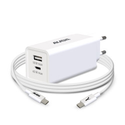 Pack publicitaire chargeur secteur eco 83w avec cable type-c 100w