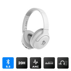 Casque publicitaire a reduction de bruit anc bluetooth sans fil