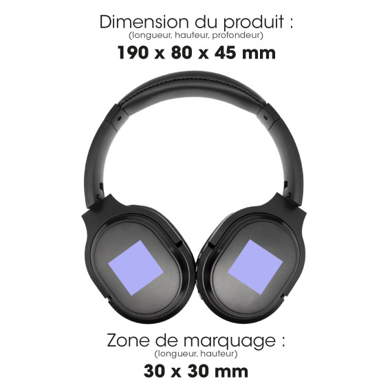 Casque publicitaire eco sans fil bluetooth