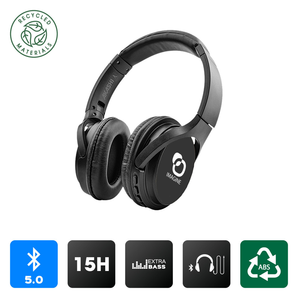 Casque publicitaire eco sans fil bluetooth