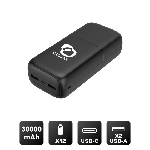 Batterie publicitaire de secours charge rapide 30 000 mah