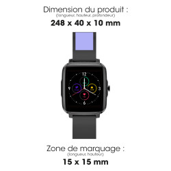 Montre publicitaire connectée avec un ecran tactile 1,85"