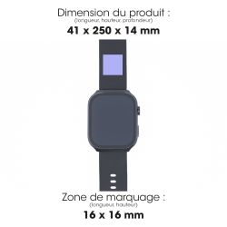 Montre publicitaire connectée avec appel main libre