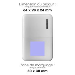 Batterie publicitaire de secours en plastique recyclé ultra compacte - 10 000 mah Akashi