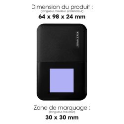 Batterie publicitaire de secours en plastique recyclé ultra compacte - 10 000 mah Akashi