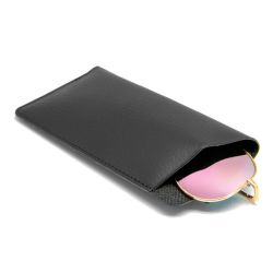 Etui publicitaire lunettes cuir recyclé fabriqué en Europe 17 x 8 x 1 cm Akashi