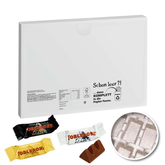 Calendrier de l'Avent personnalisable express Premium écologique Toblerone Mix 340x235x33mm 