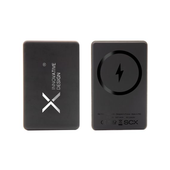 Powerbank publicitaire magnétique extra fin 5000 SCX Design