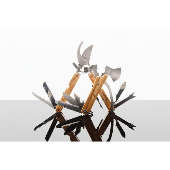 Set d'outils publicitaire en bois d'olivier SCX Design