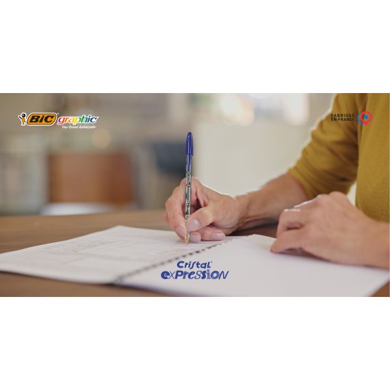 Stylo BIC® Cristal® Expression publicitaire personnalisable fabriqué en France