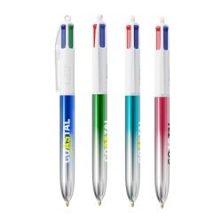 Stylo BIC 4 couleurs personnalisé fabriqué en France SHINE BICOLOR