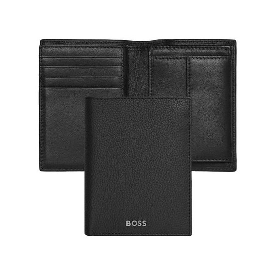 Porte-cartes publicitaire Flap avec porte-monnaie Classic Grained