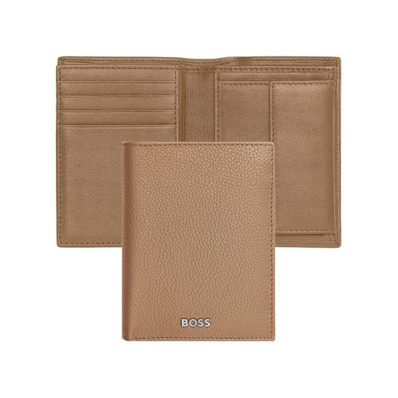 Porte-cartes publicitaire Flap avec porte-monnaie Classic Grained