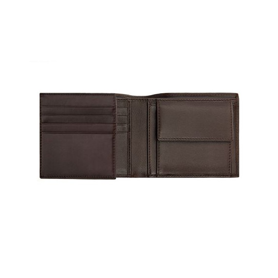 Portefeuille publicitaire porte-monnaie avec flap Classic Smooth