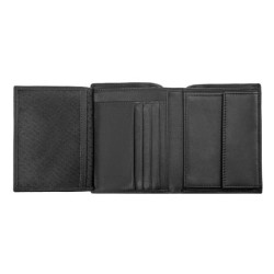 Portefeuille publicitaire Vertical porte-monnaie avec flap Classic Smooth