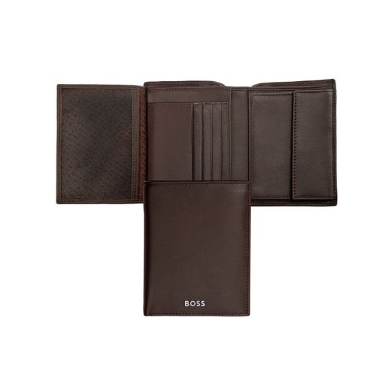 Portefeuille publicitaire Vertical porte-monnaie avec flap Classic Smooth