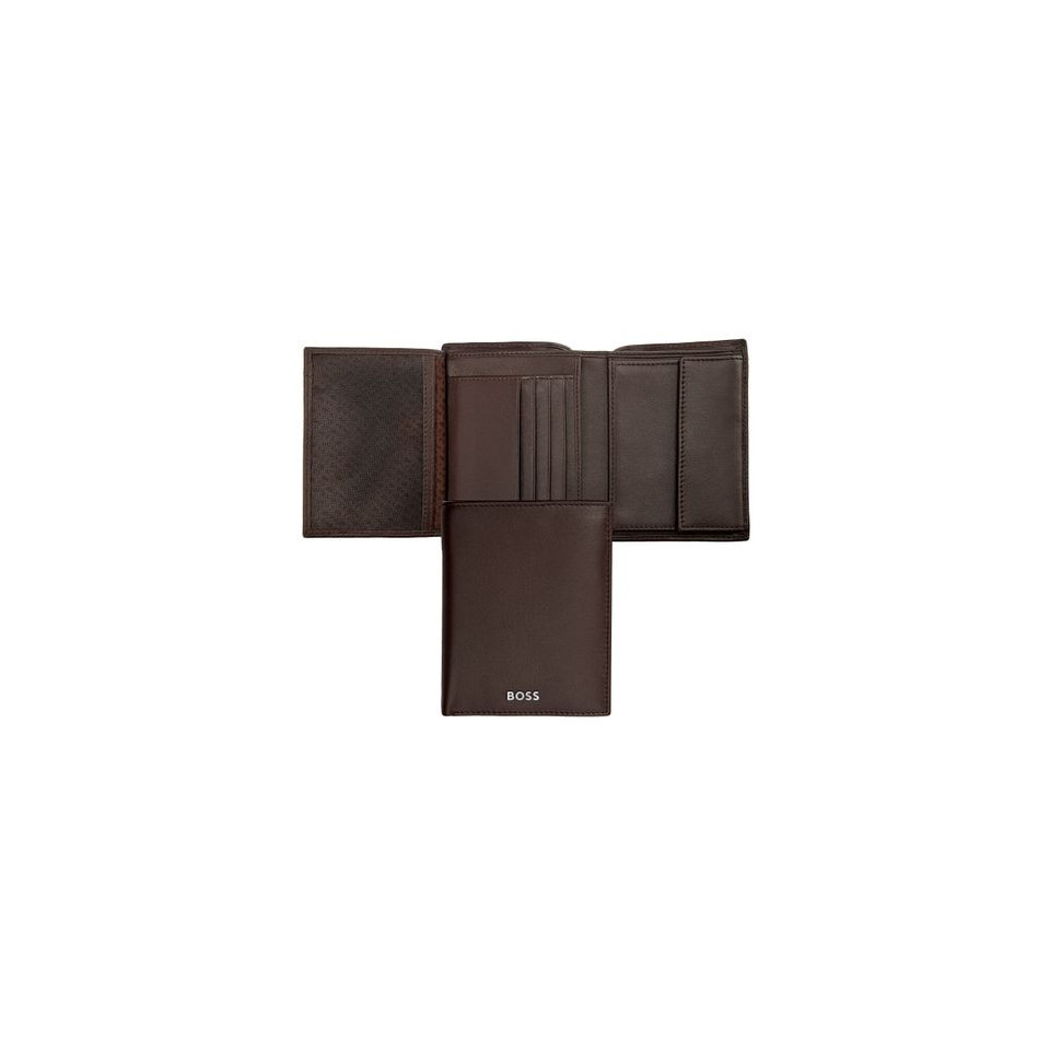 Portefeuille publicitaire Vertical porte-monnaie avec flap Classic Smooth