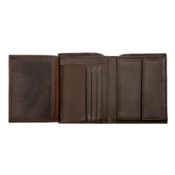 Portefeuille publicitaire Vertical porte-monnaie avec flap Classic Smooth