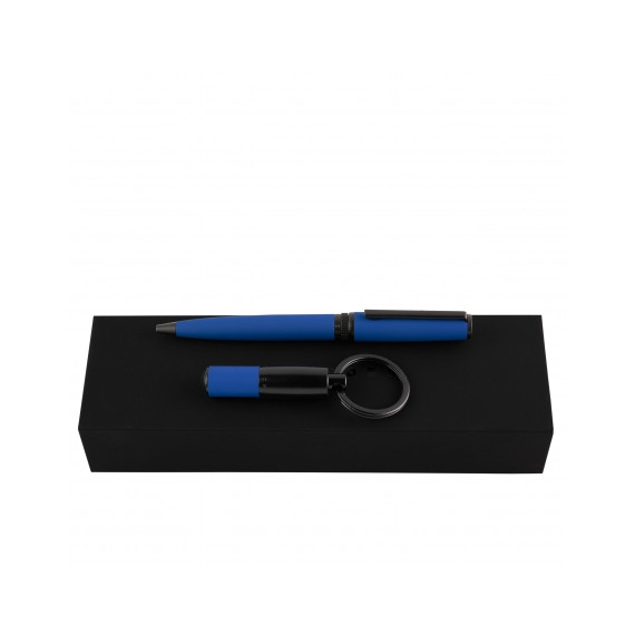 Parure publicitaire Gear Matrix stylo bille et porte-clefs