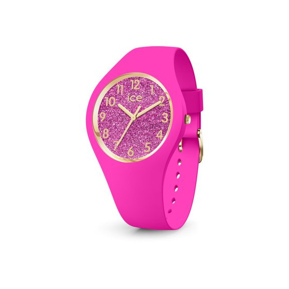 Montre publicitaire ICE glitter-Neon pink-Petite-3H