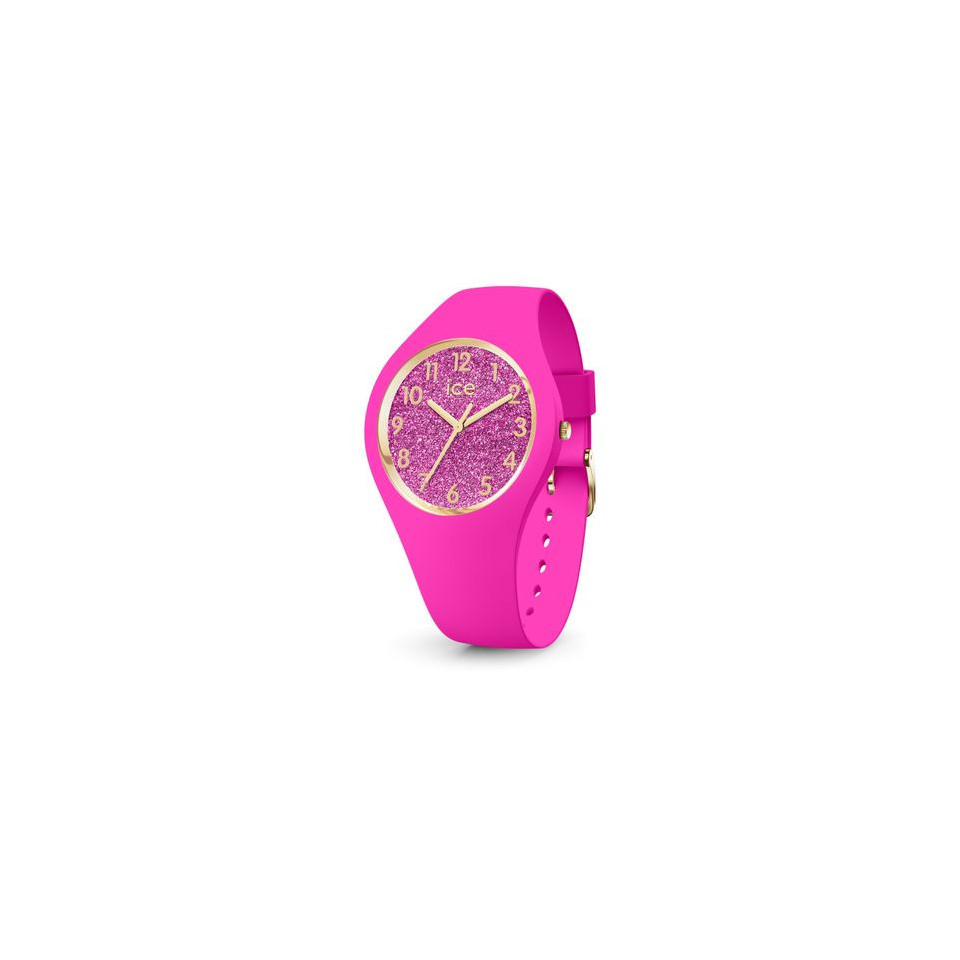 Montre publicitaire ICE glitter-Neon pink-Petite-3H