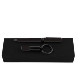 Parure publicitaire Gear Matrix stylo bille et porte-clefs