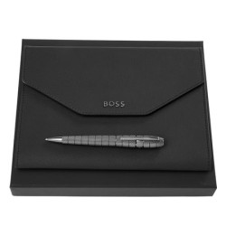 Parure publicitaire HUGO BOSS (stylo bille & écritoire A5) 20