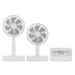 Ventilateur publicitaire de bureau pliable et rechargeable