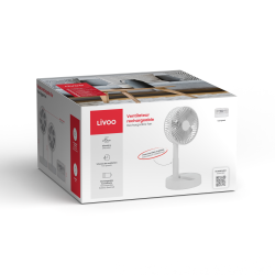 Ventilateur publicitaire de bureau pliable et rechargeable