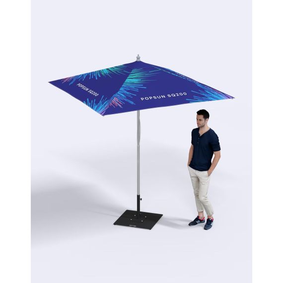 Parasol personnalisable 4 pans carré 2 x 2 M