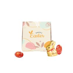 Boîte personnalisée avec mini lapin et œufs de pâques Lindt ou Klett