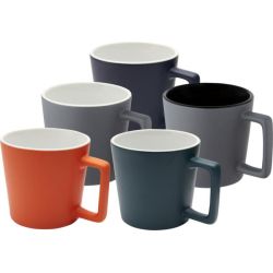 Tasse publicitaire Cali de 370 ml en céramique avec finition mate