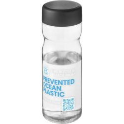 Bouteille H2O Eco Base 650 ml avec couvercle vissé publicitaire fabriquée en Europe