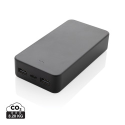 Powerbank publicitaire 20.000mAh avec USB C en ABS recyclé RCS Boostcore