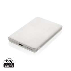 Powerbank publicitaire 5000mAh et 5W en aluminium recyclé RCS Orion