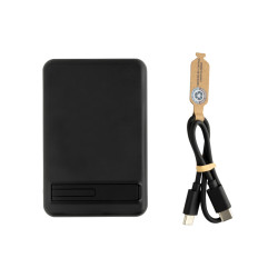 Powerbank publicitaire 5000mAh et 5W en bambou et ABS RCS Zen