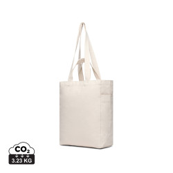 Tote bag publicitaire avec zip en toile recyclée Hilo AWARE™ VINGA