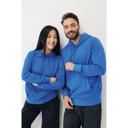 Sweater publicitaire à capuche léger en coton recyclé Iqoniq Rila 280 g/m2