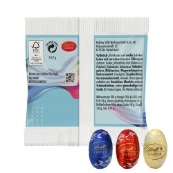 Sachet 3 Lindor de Lindt personnalisé EXPRESS fabriqué en Europe