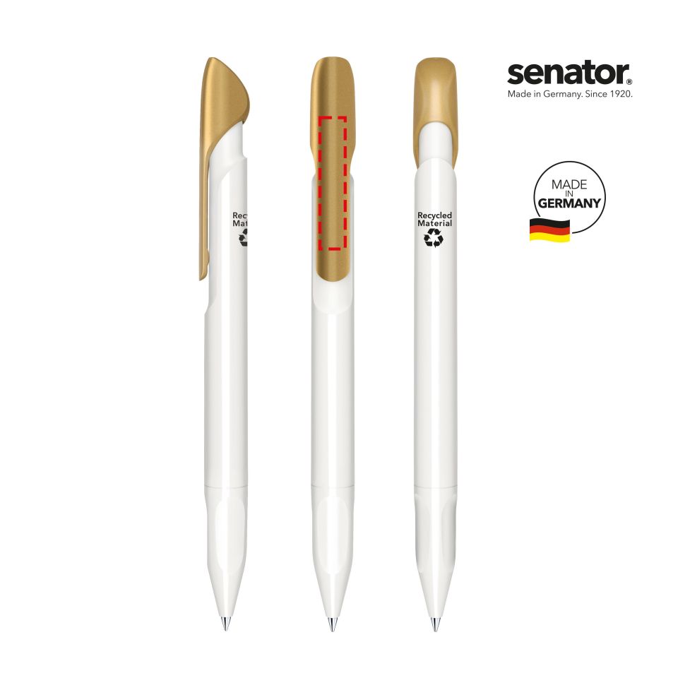 Stylo Senator personnalisé fabriqué en Europe Evoxx Polished Recycled matériaux recyclés LC