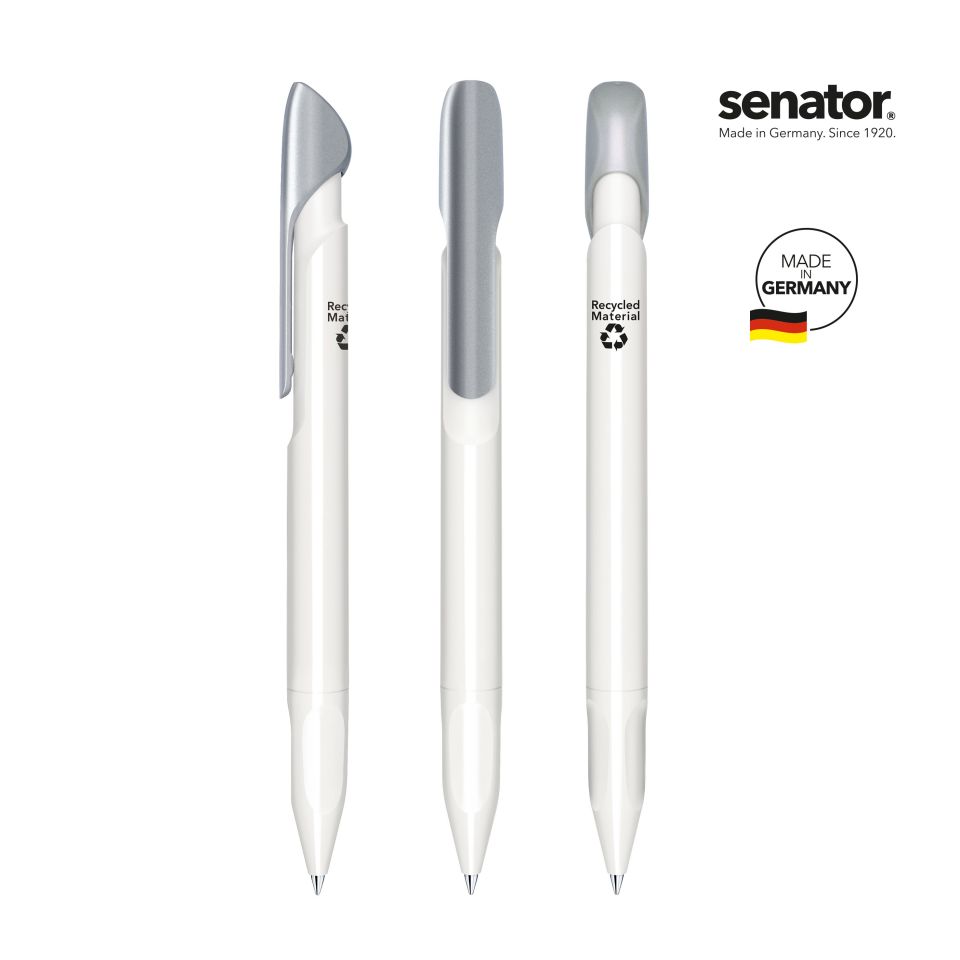 Stylo Senator personnalisé fabriqué en Europe Evoxx Polished Recycled matériaux recyclés LC