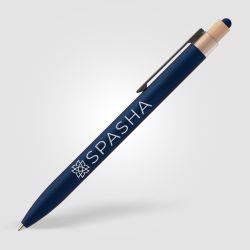 Stylo publicitaire à bille avec stylet Reborn Stylus aluminium recyclé express