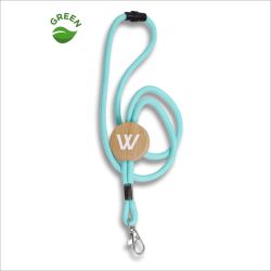 Lanyard tubulaire coton bambou personnalisé