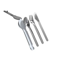 Set de 3 couvert en inox personnalisé en quadri étui rigide Express