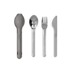 Set de 3 couvert en inox personnalisé en quadri étui rigide Express