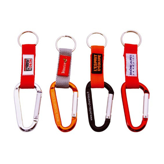 Porte-clés Carabiner publicitaire